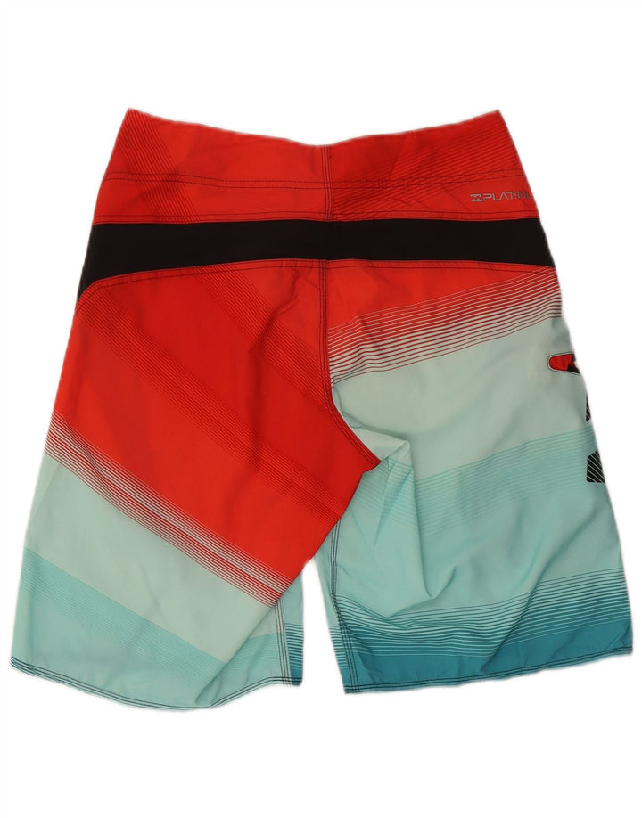 BILLABONG Pantaloni scurți de înot grafic pentru bărbați, roșu, poliester color bloc