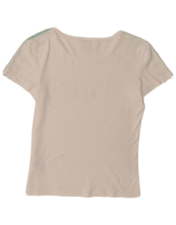 Tricou grafic Adidas pentru femei Top UK 14 mare, alb, bumbac color bloc