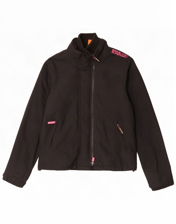 Jachetă de ploaie The Windcheater Superdry pentru femei UK 18 XL Nylon negru