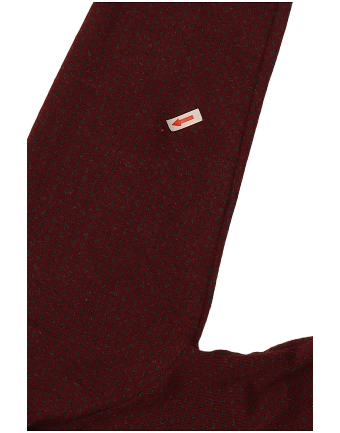 Pulover pentru bărbați French Connection cu decolteu rotund, mediu burgundy cu pete
