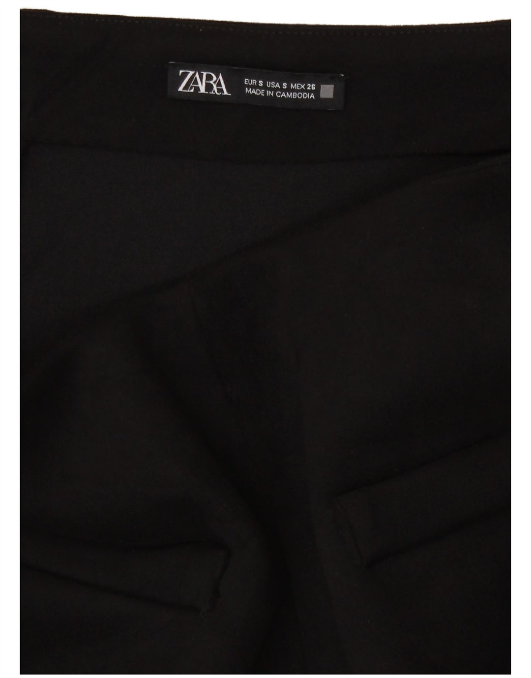 Fusta Mini Zara Femei Mic W28 Negru