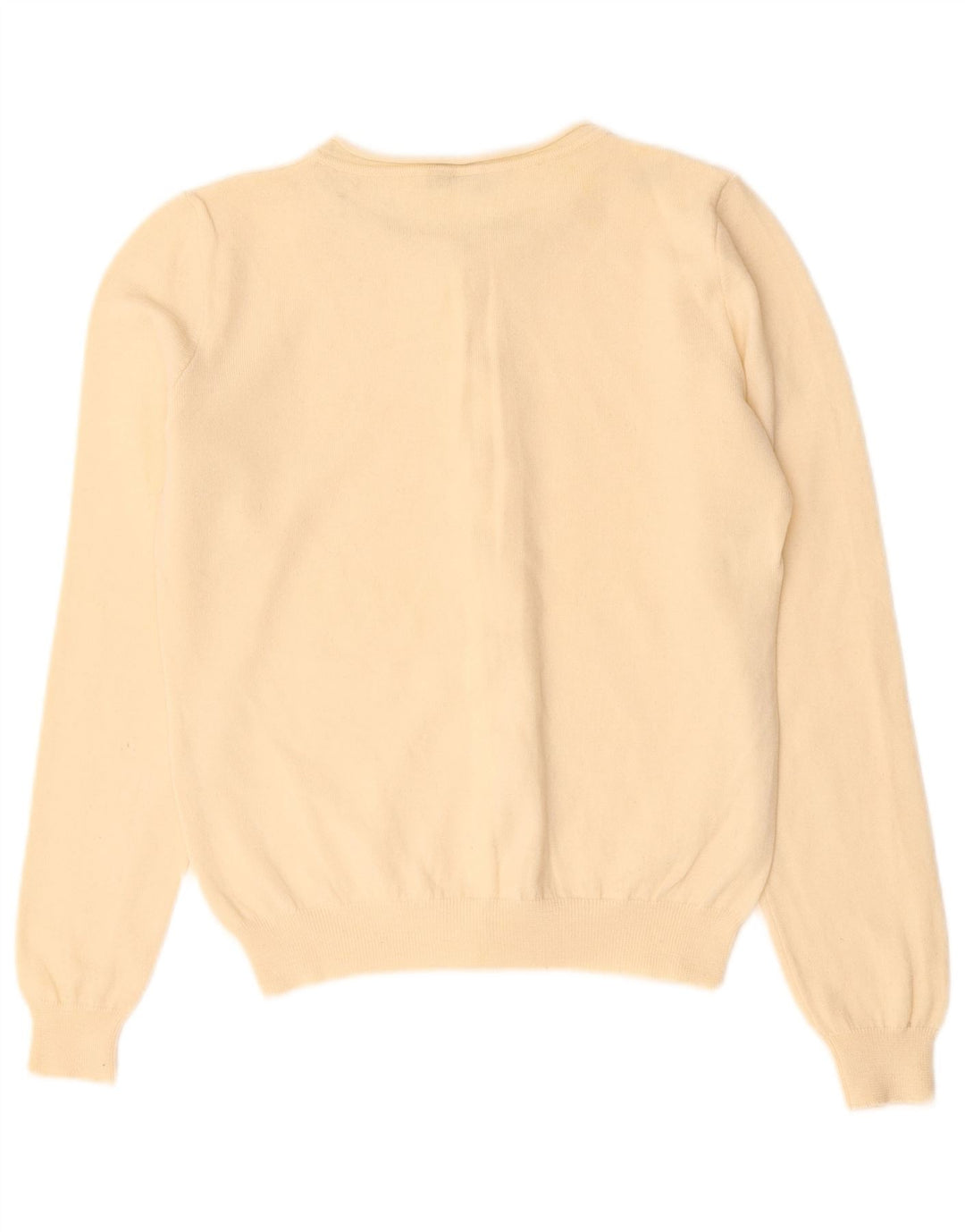 Moschino Pulover Cardigan Ieftin și Chic pentru Damă UK 12 Medium Lână de culoare albă