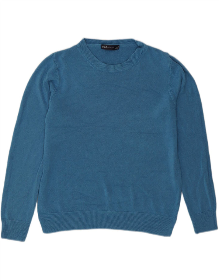 Pulover pentru femei Marks & Spencer cu decolteu cu barca UK 14 Medium Blue