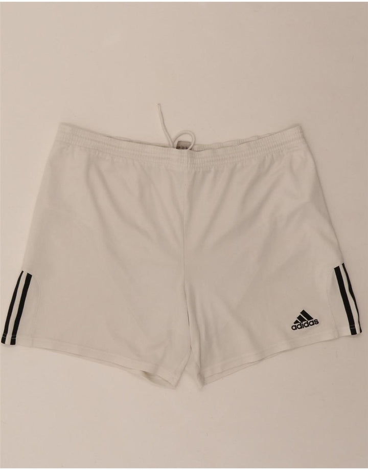 ADIDAS Mens Climalite Sport Shorts XL  White Vintage Adidas and Second-Hand Adidas from Messina Hembry 