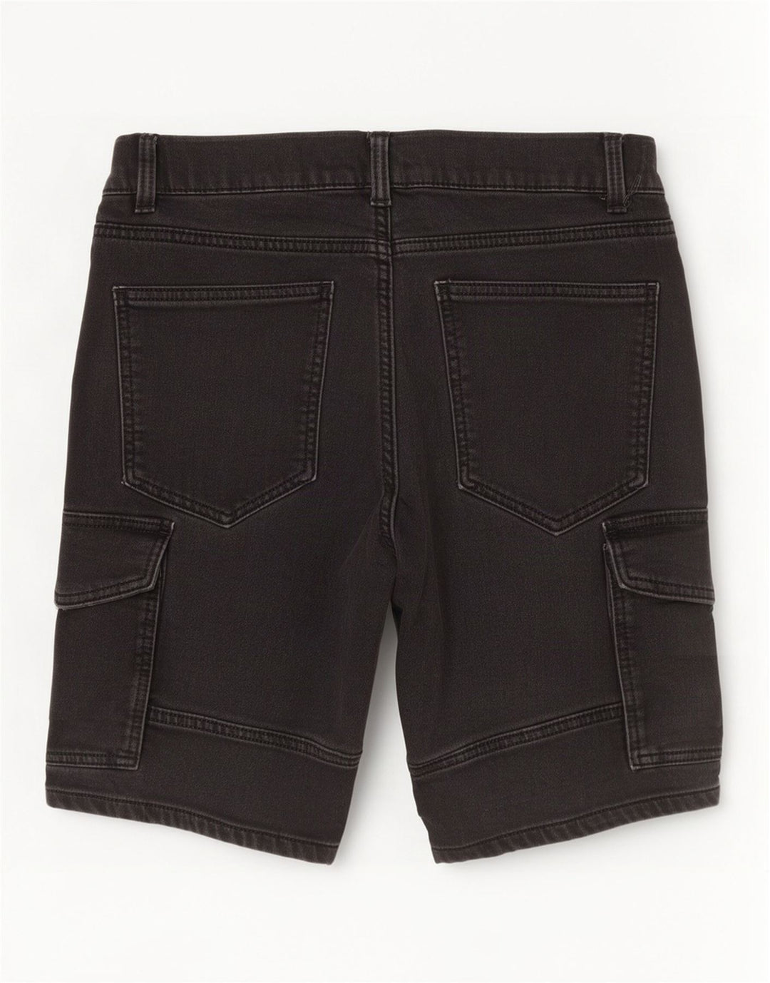 Pantaloni scurți din denim cargo pentru bărbați Zara EU 42 Large W32 Bumbac gri
