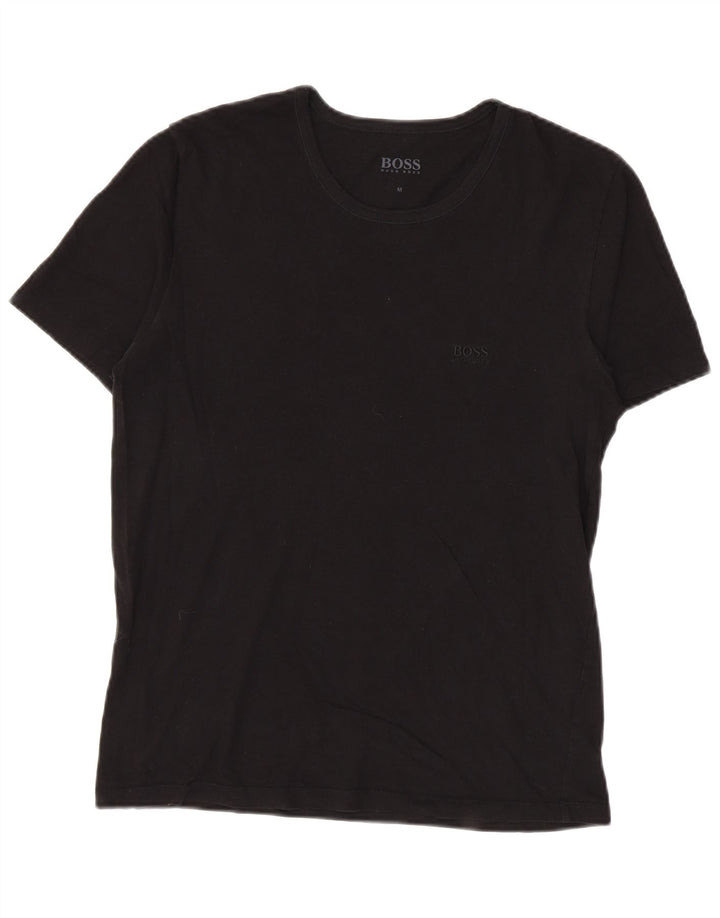 Tricou pentru bărbați Hugo Boss Top mediu din bumbac negru