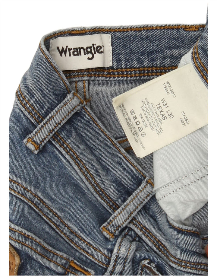WRANGLER Blugi drepte pentru bărbați Texas W31 L30 Bumbac albastru