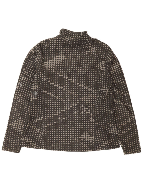 Jachetă fleece pentru femei Eddie Bauer UK 14 Medium Gri Geometric Poliester