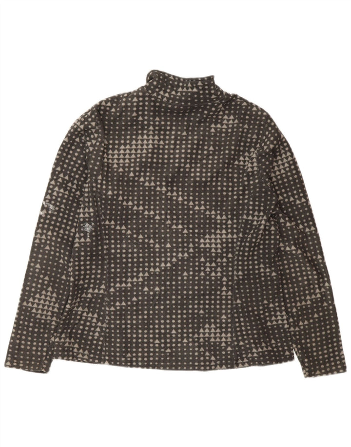 Jachetă fleece pentru femei Eddie Bauer UK 14 Medium Gri Geometric Poliester