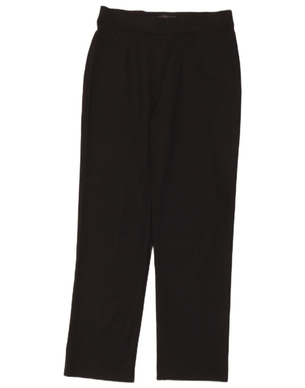 Pantaloni casual drepti pentru femei Marks & Spencer UK 12 Medium W30 L30 Negru