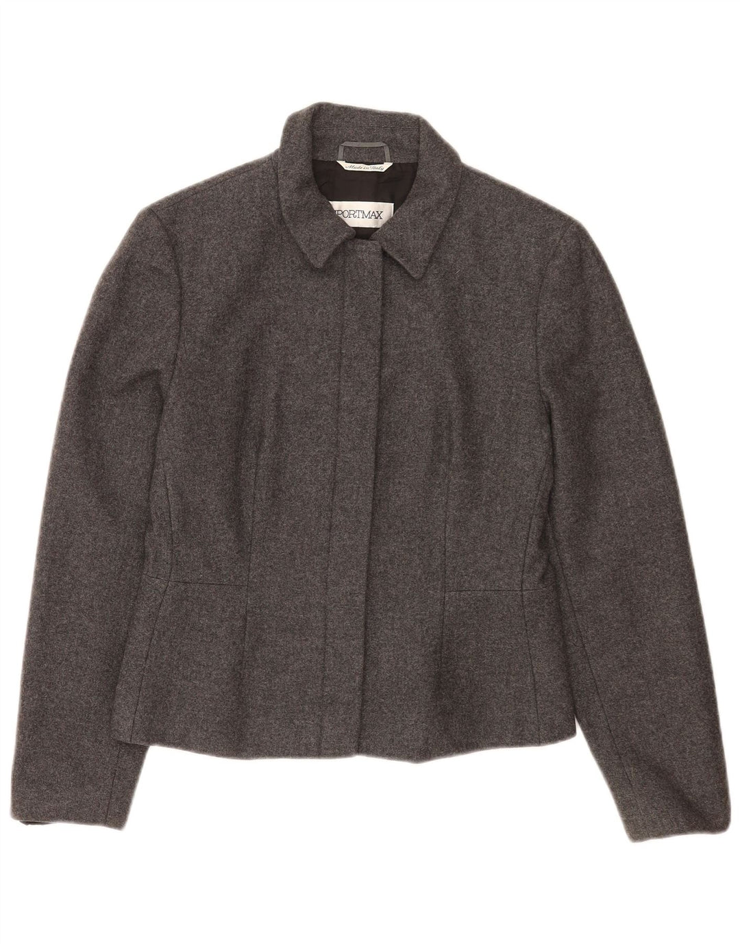 Jachetă Sportmax pentru femei UK 12 Medium Gri Lână Classic