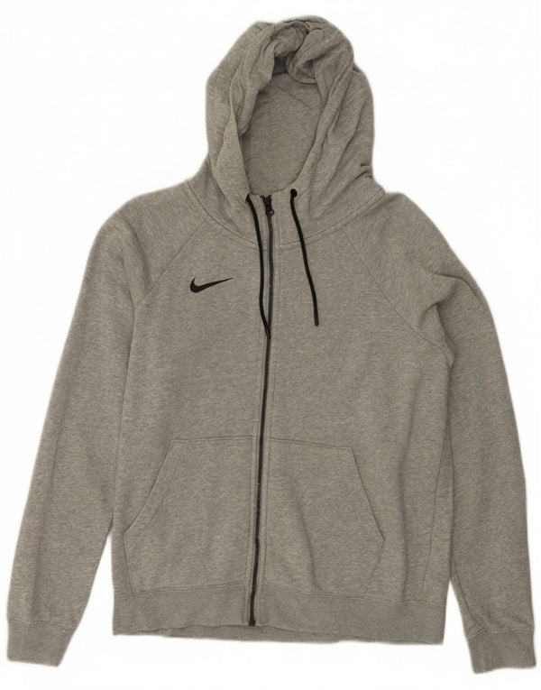 Pulover Nike pentru femei, supradimensionat, cu fermoar, UK 10, bumbac cu pete gri mici