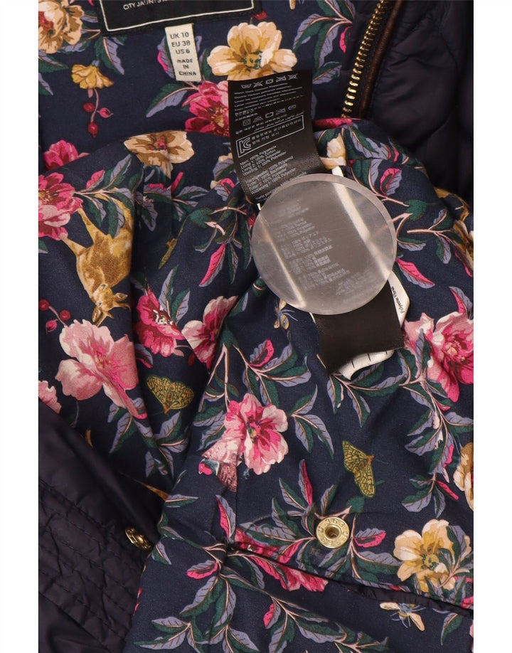 Jachetă matlasată pentru femei JOULES UK 10 Mic din poliamidă bleumarin