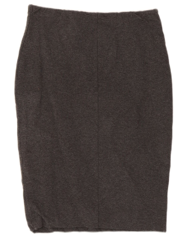Fusta Creion Femei Zara Medium W28 Gri Bumbac