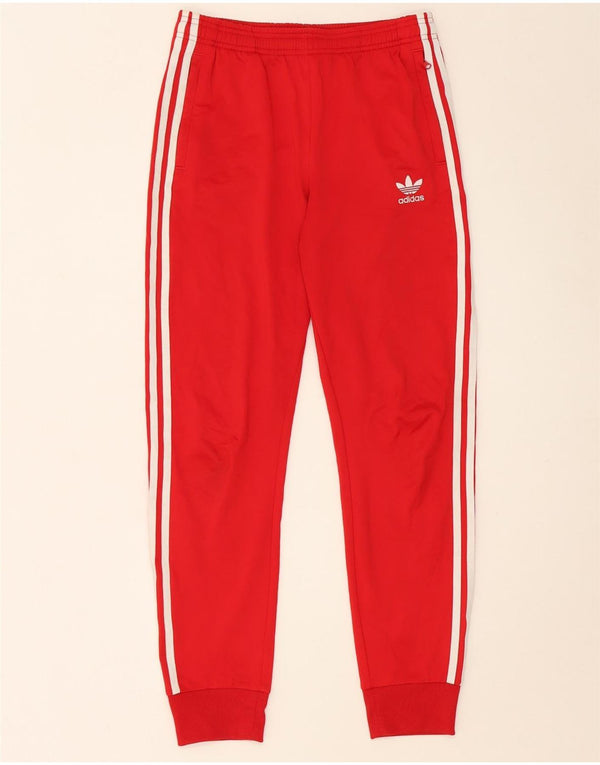 ADIDAS Băieți Pantaloni Trening Pantaloni Joggeri 13-14 Ani Poliester Roșu