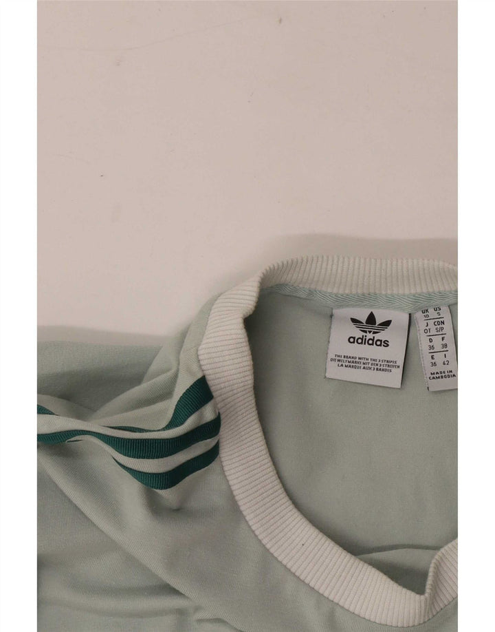 Top pentru femei Adidas cu mânecă lungă UK 10 Small Green