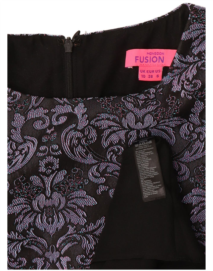 Rochie A-Line pentru femei Monsoon UK 10 Mic Gri Paisley Poliester