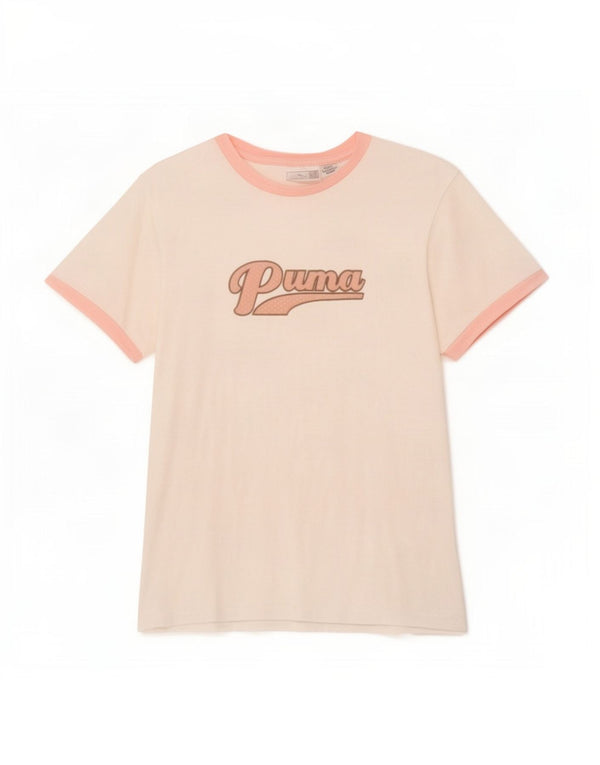 Tricou grafic Puma pentru femei Top UK 14 Medium White