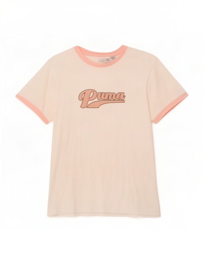 Tricou grafic Puma pentru femei Top UK 14 Medium White