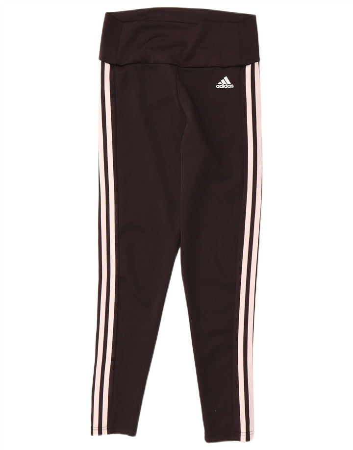 ADIDAS Womens Aeroready Leggings UK 8/10 Small  Black Polyester