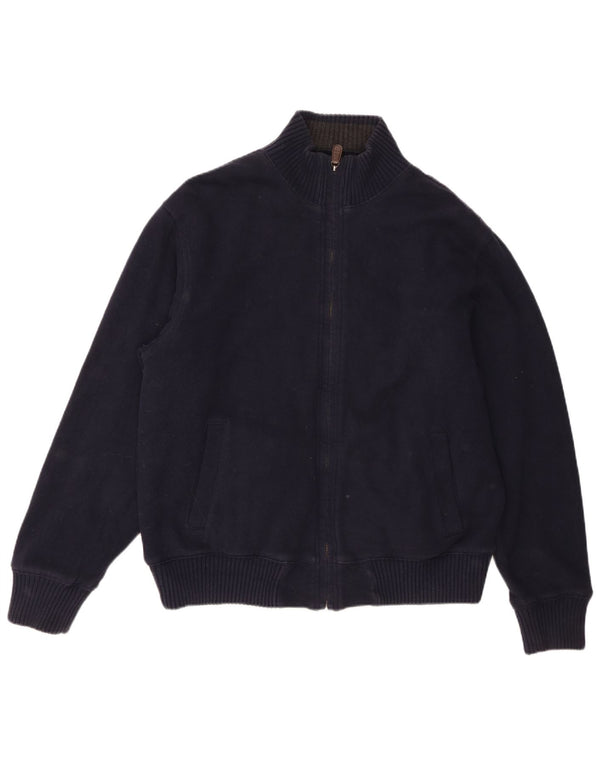 Pulover Cardigan Blue Harbour pentru bărbați Marks & Spencer, bumbac mare, bleumarin