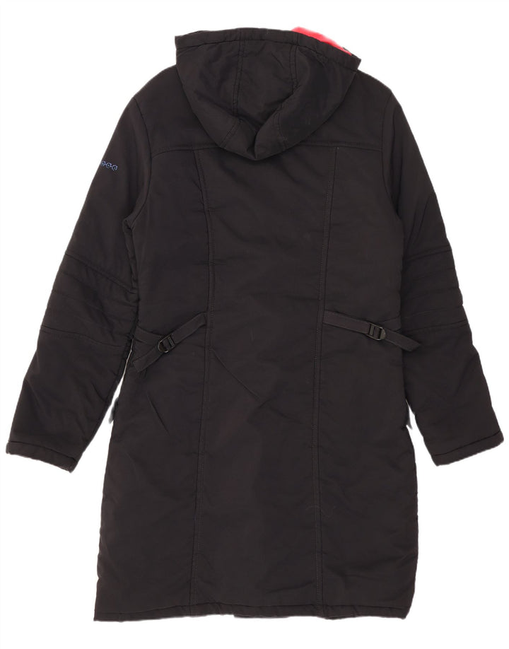Palton căptușit cu glugă pentru femei Lee UK 10 Small Black