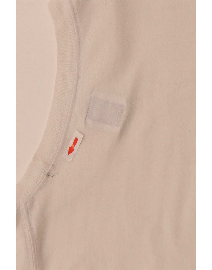 Tricou cu grafică obișnuită Vans pentru bărbați Top mediu din bumbac alb