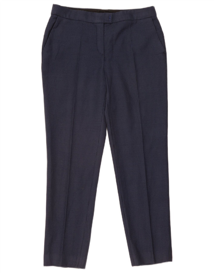 Pantaloni chino Massimo Dutti pentru femei EU 40 Medium W31 L28 Blue Houndstooth