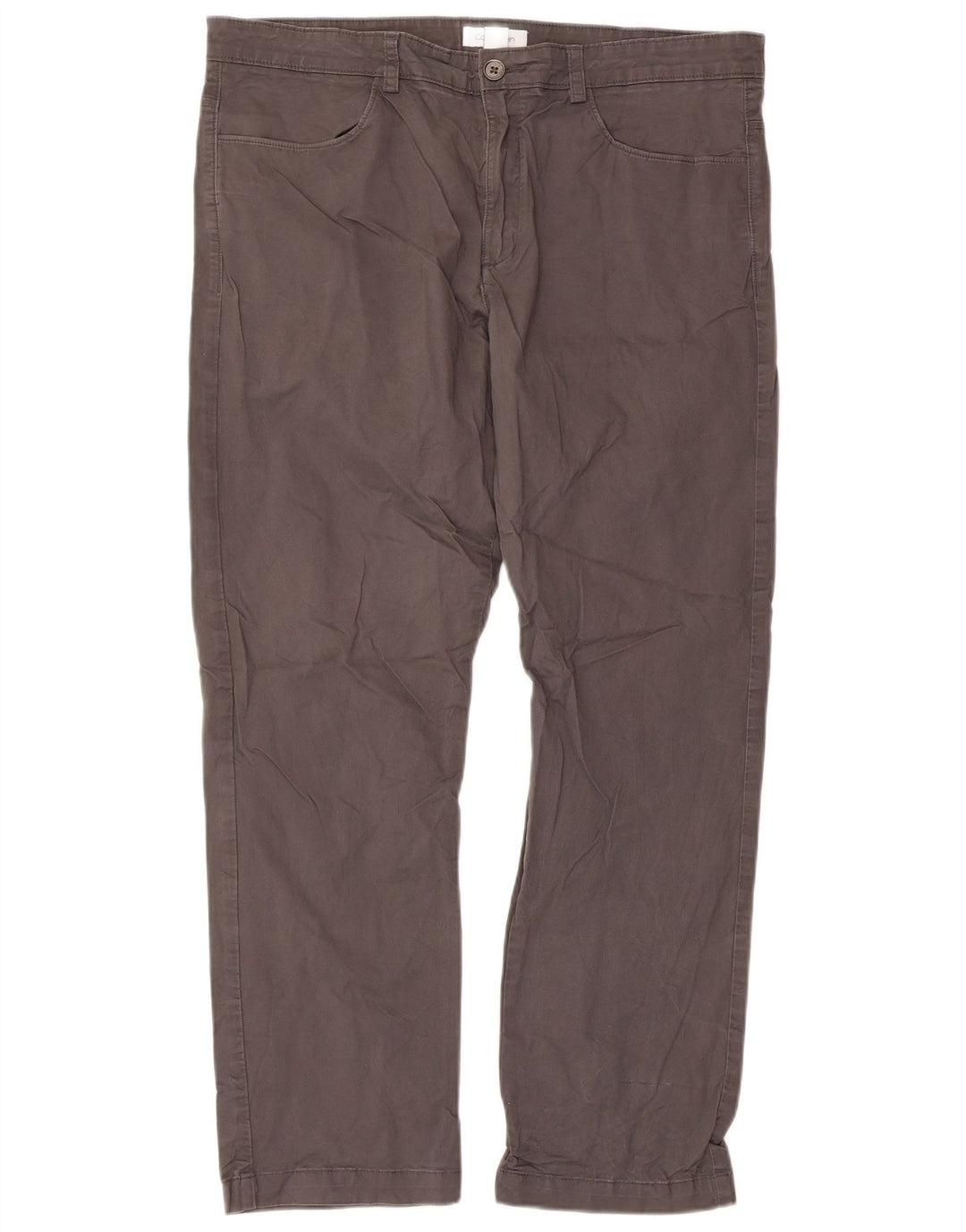 Pantaloni casual drepti pentru bărbați CALVIN KLEIN W36 L30 bumbac gri