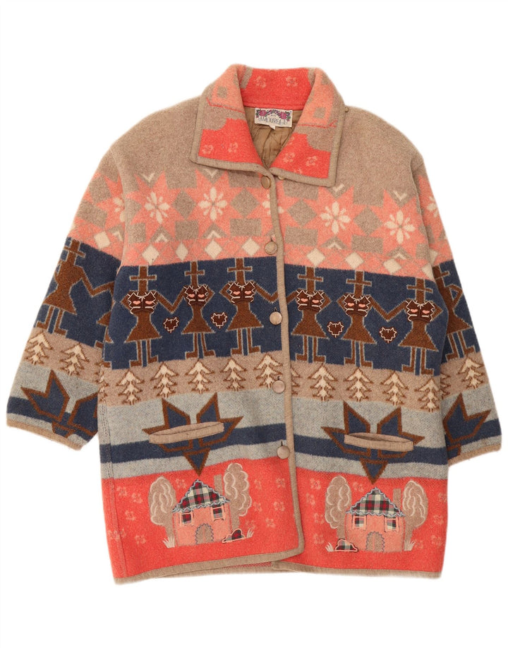Palton pentru femei Amourelle UK 14 Medium Multicolor Fair Isle Noutate