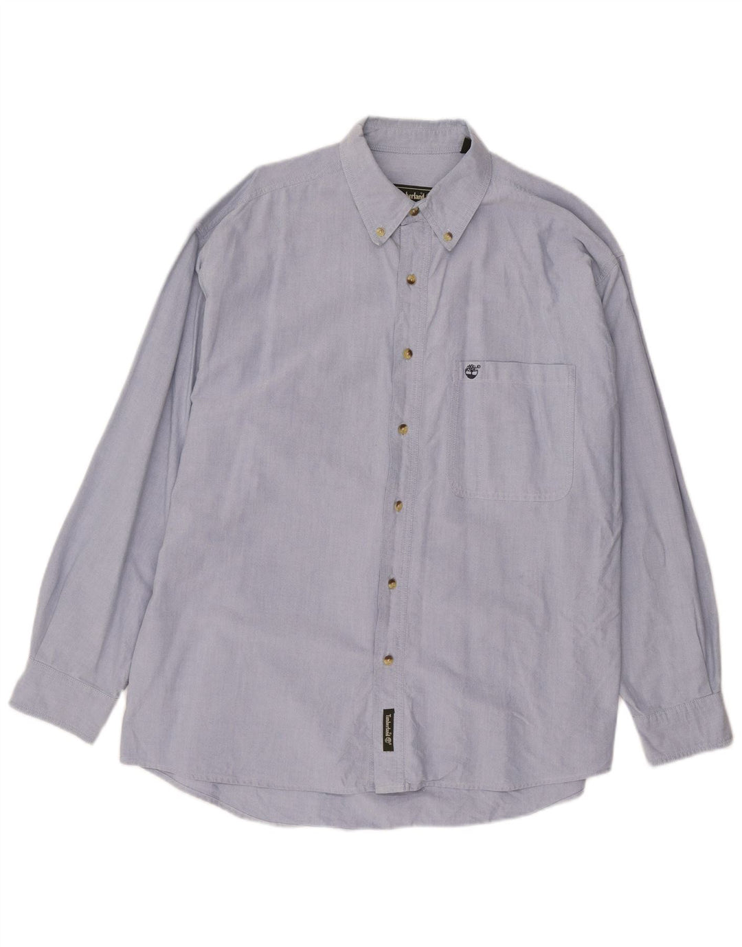 TIMBERLAND Mens Shirt Large Blue Cotton