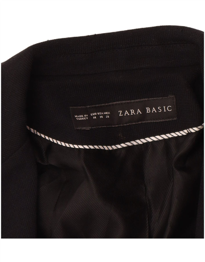 Jachetă Blazer Femei ZARA cu 1 nasture UK 12 Medium Negru