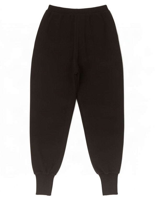 Pantaloni de trening din tricot pentru femei Zara Pantaloni de jogging UK 14 Viscoză mare neagră