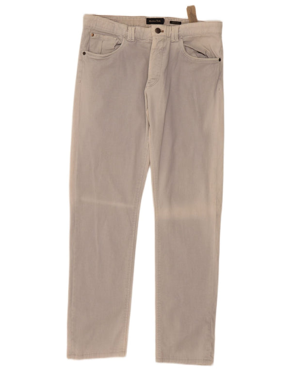 Pantaloni casual drepti pentru bărbați MASSIMO DUTTI EU 42 Large W32 L32 Gri