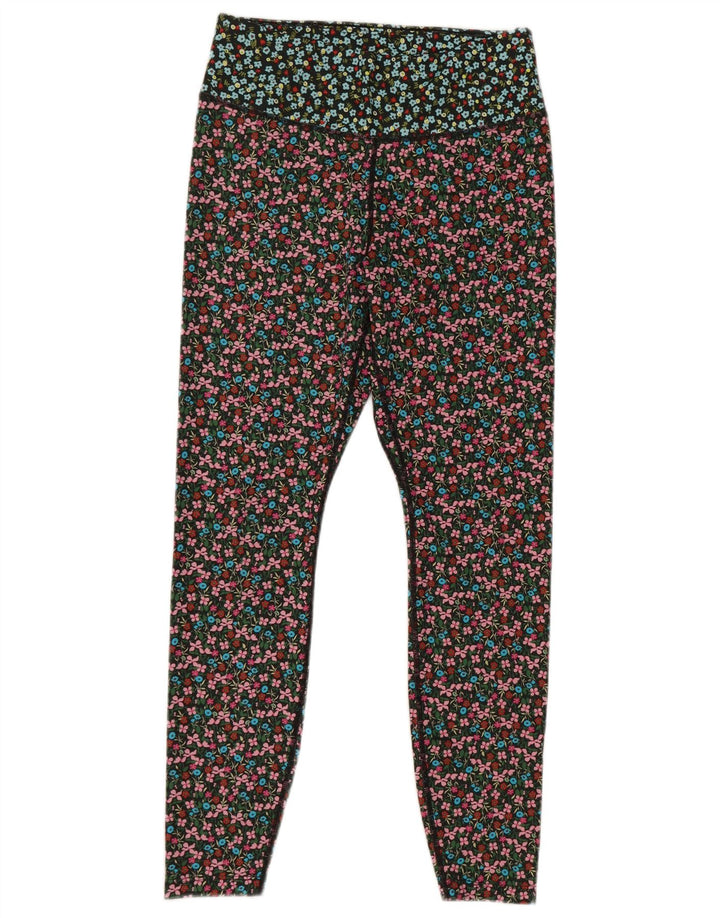 Leggings Nike Womens Dri Fit UK 14 Medium Multicolor Floral Poliester