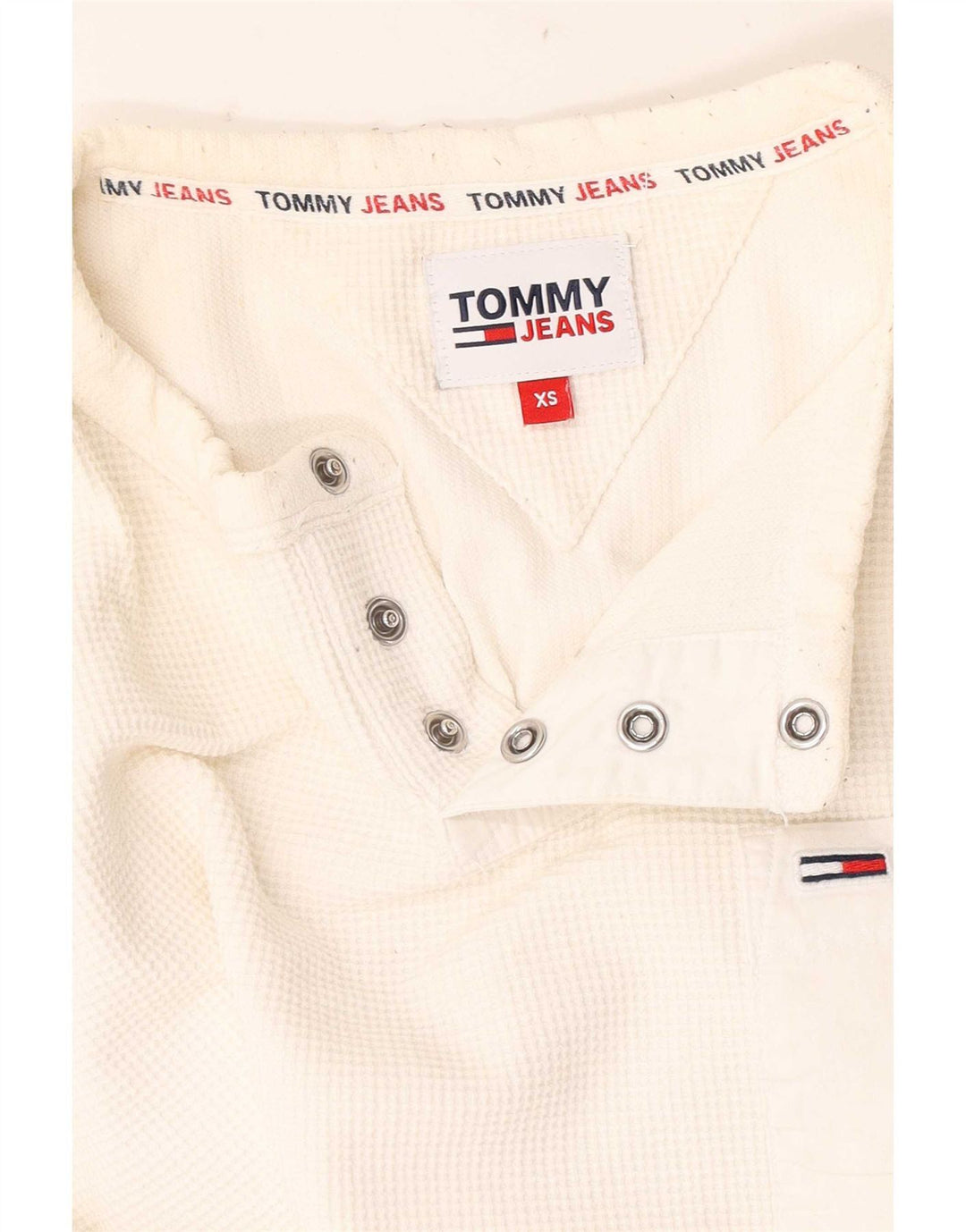 Top pentru bărbați Tommy Hilfiger cu mânecă lungă XS alb