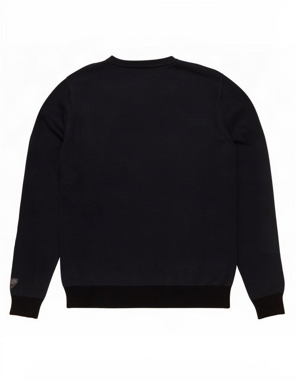 Pulover Jack & Jones pentru bărbați cu decolteu rotund, mijlociu, albastru bleumarin