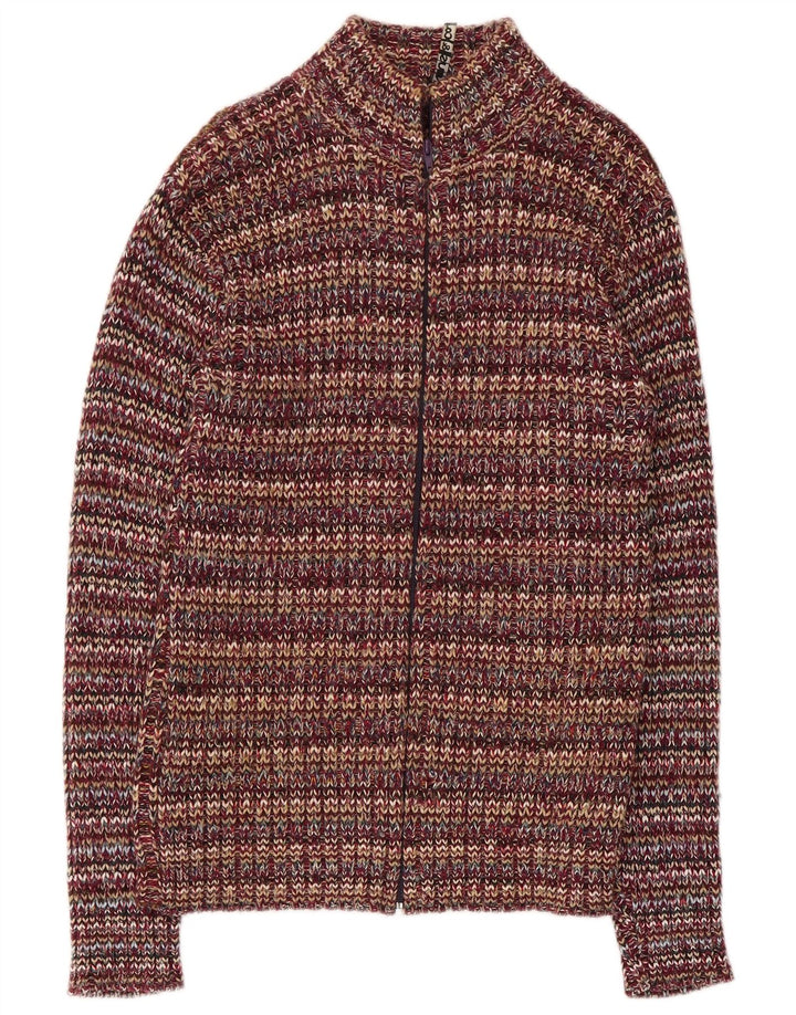 Pulover Cardigan Vintage pentru Damă UK 10 Mic Multicolor Acrilic