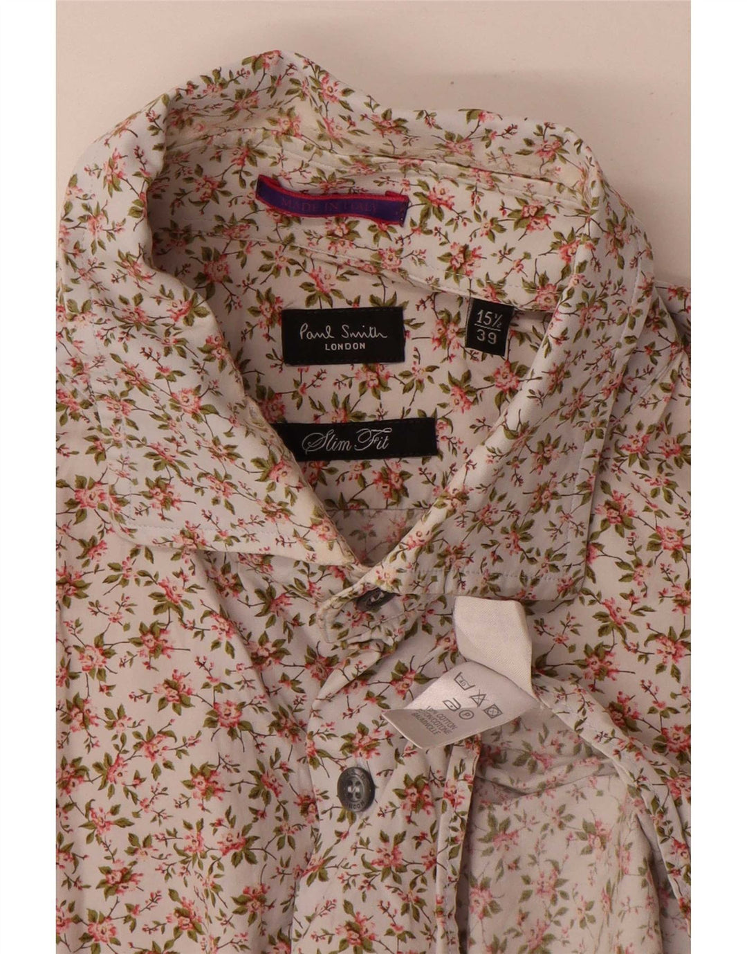 Cămașă pentru bărbați Paul Smith Slim Fit Mărimea 39 15 1/2 Mediu Multicolor Floral