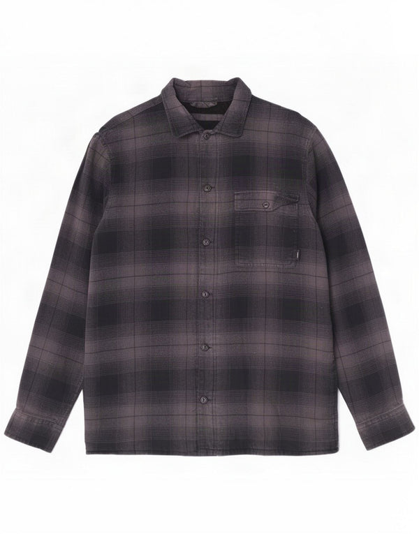 Vans Mens Shacket Classic Fit Flannel Shirt Medium Bluemarin Carid Bumbac