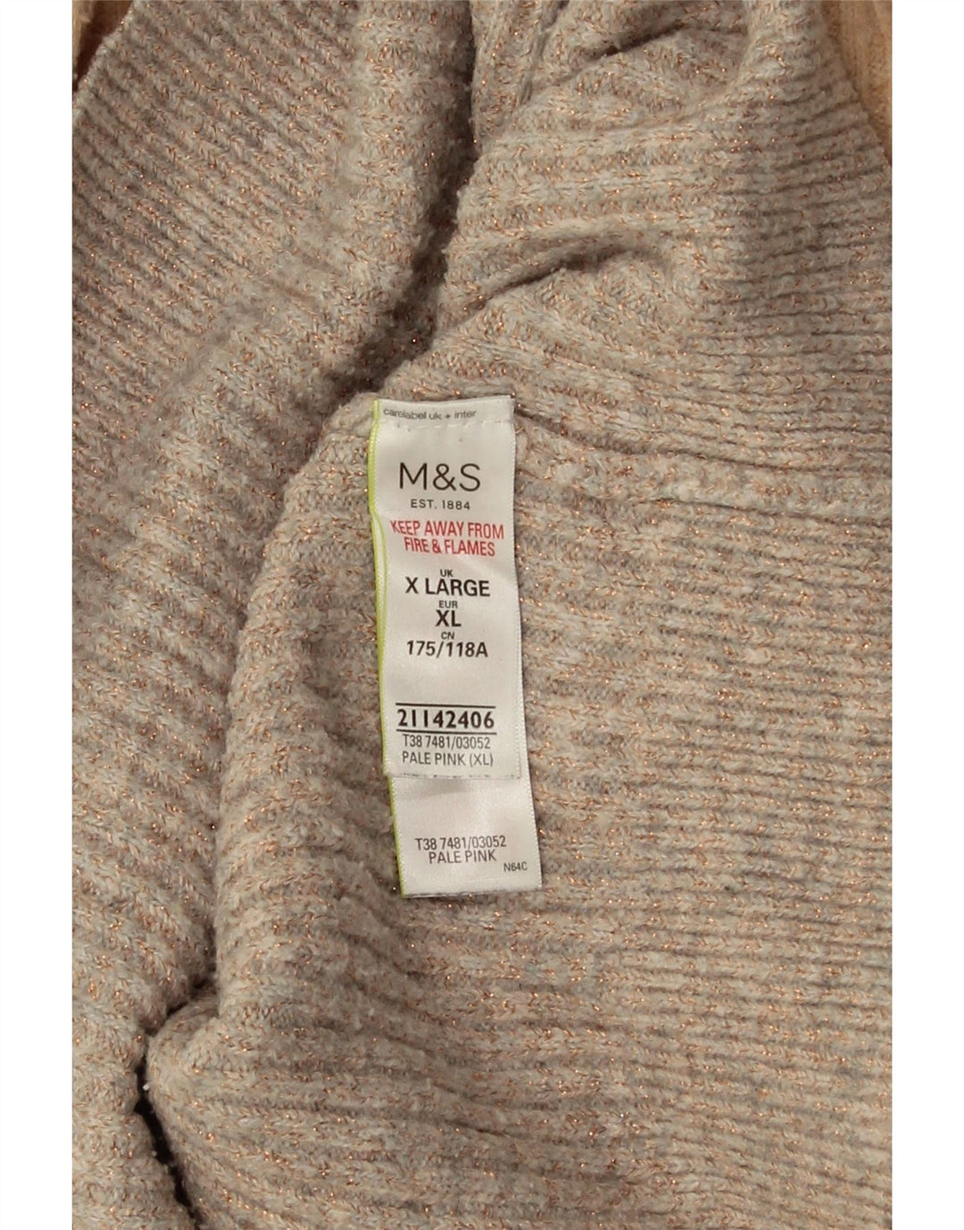 Pulover cu gât țestoasă pentru femei Marks & Spencer UK 18 XL Bej
