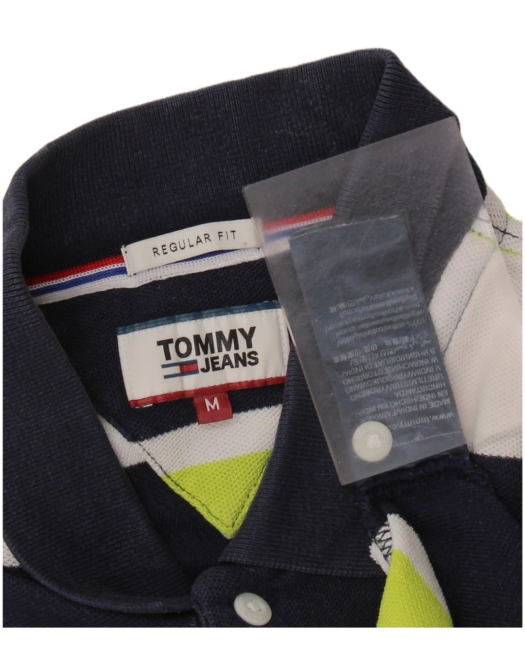 Tricou polo grafic rugby pentru bărbați TOMMY HILFIGER, în dungi, albastru marin mediu