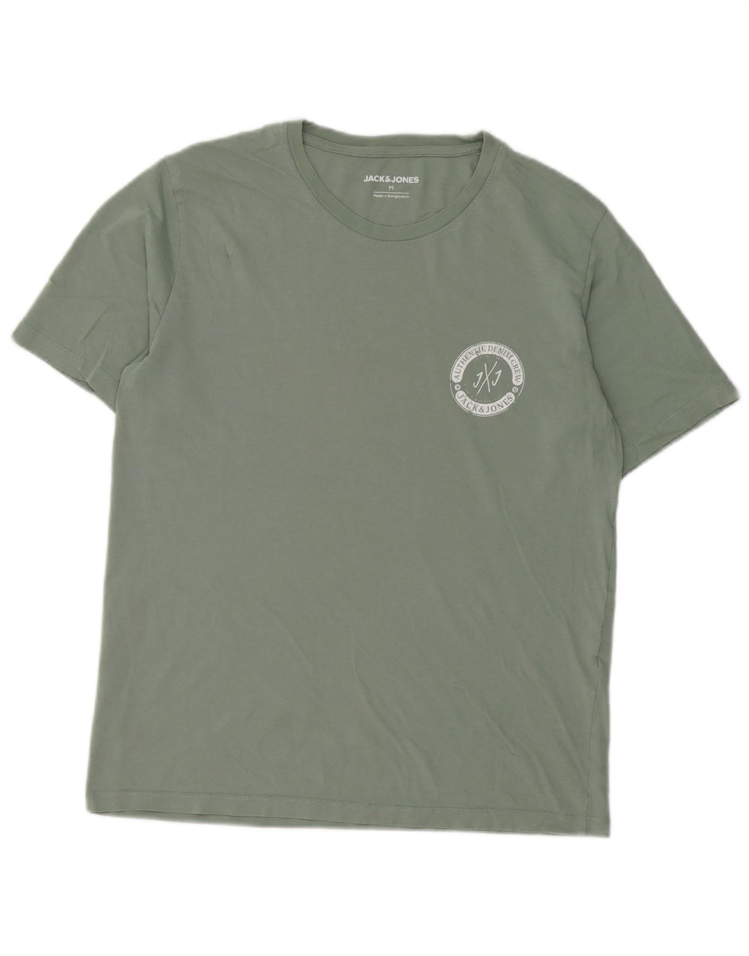 Tricou Jack & Jones pentru bărbați Top din bumbac verde mediu
