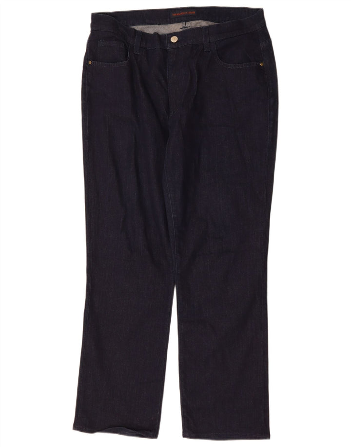 Blugi drepti pentru femei Trussardi IT 48 XL W34 L28 bleumarin Poliester