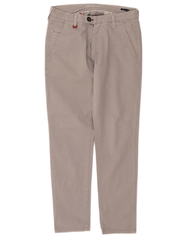 Pantaloni chino pentru femei Liu Jo slim fit IT 42 Medium W28 L28 Gri Bumbac