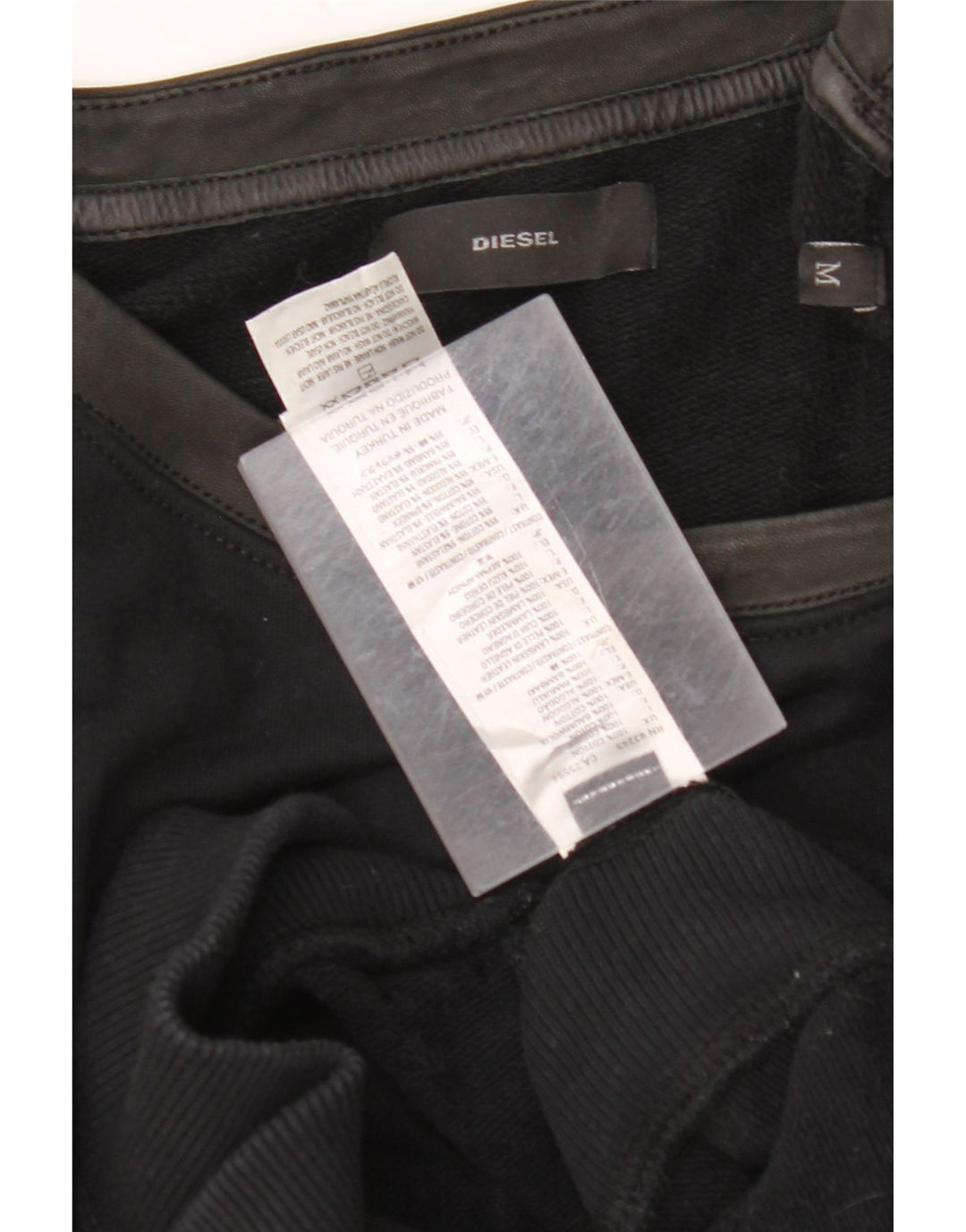 DIESEL Rochie Jumper pentru Femei UK 12 Medium Black Colorblock Bumbac