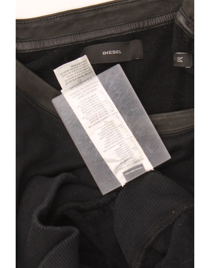 DIESEL Rochie Jumper pentru Femei UK 12 Medium Black Colorblock Bumbac