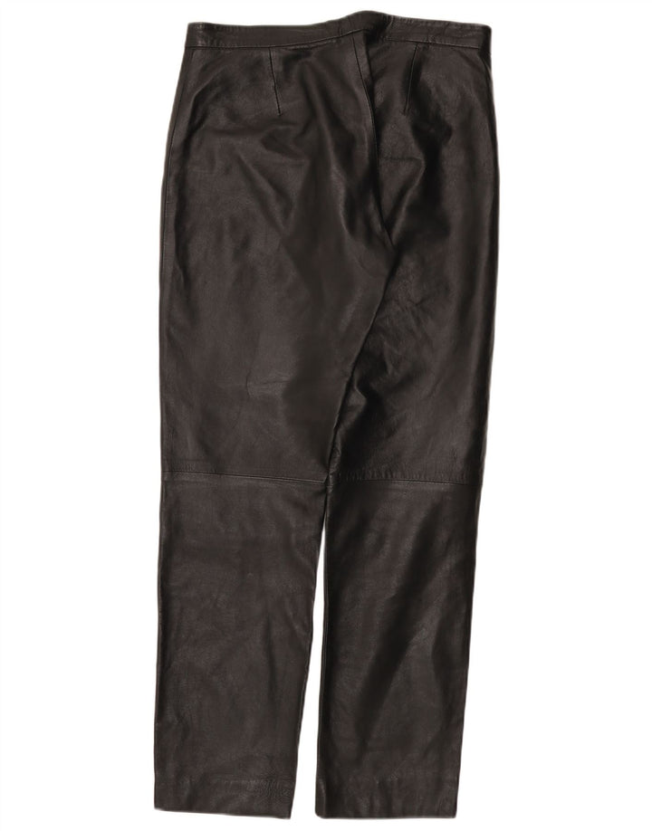 Pantaloni drepti din piele pentru femei Conbipel IT 48 XL W30 L29 piele neagră