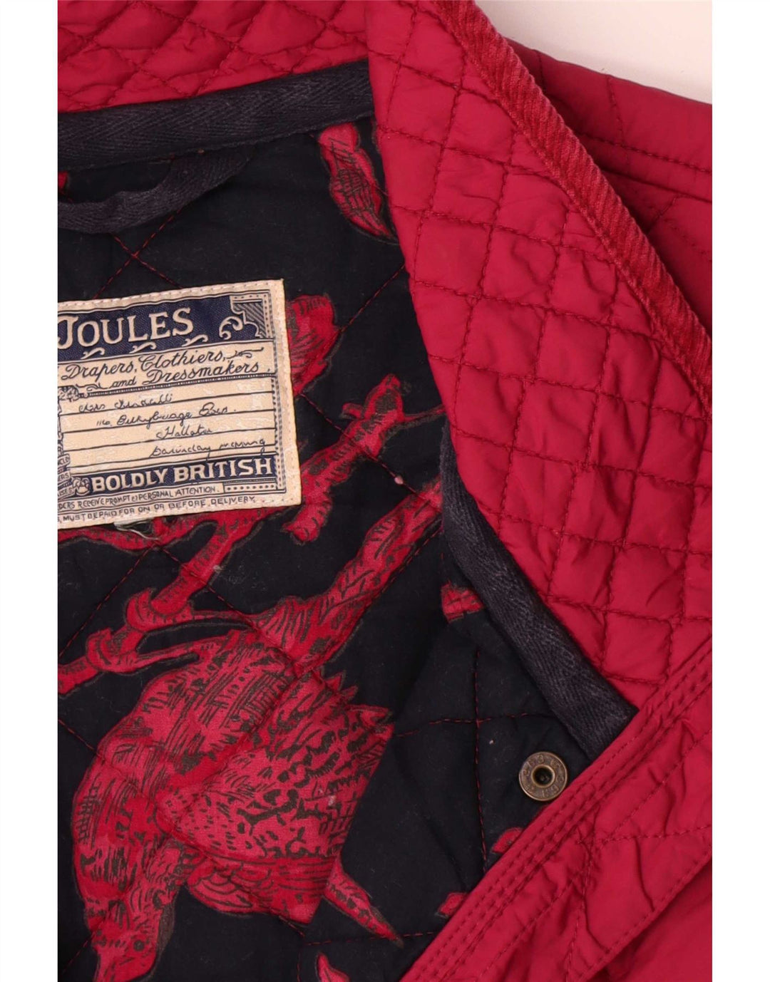 Jachetă matlasată Joules pentru femei UK 16 Large Pink