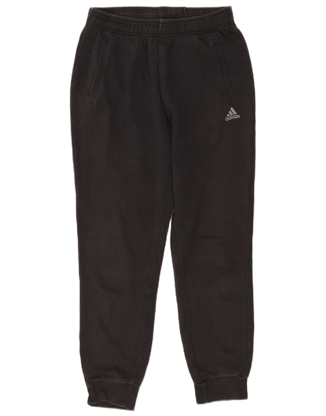 Pantaloni de trening ADIDAS pentru bărbați Joggeri, bumbac mediu negru